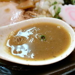 おおぜき中華そば店 - 特濃にぼしvsアラのそば（750円）