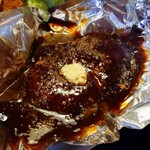 Kicchin Nagashima - 味噌ハンバーグは生姜がアクセント☆アルミホイルの助です(*^ー^)ノ♪