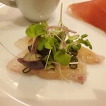 アルポルトカフェ - 前菜 白身魚カルパッチョ