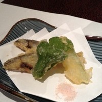 寿司割烹 新潟 日本橋 - 魚の天ぷら