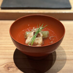 とり茶太郎 - 山形地鶏胸揚げ浸しと蕗