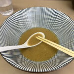 庵悟 - ぷーすー少し残しでご馳走さま。塩分を気にしてるので…