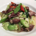 里弄 - ホタルイカと春野菜の炒めもの