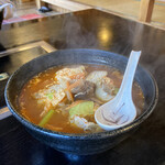 幸楽 - カルビラーメン。