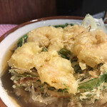 そばの神田東一屋 - 海老に着目する。