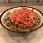 そばの神田 東一屋 - 紅しょうが天そば！