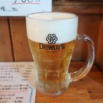 Oshokujidokoro Hamamatsuya - ・「ランチビール ジョッキ(¥400)」