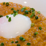 びすとろUOKIN - ブイヤベースのスープに追加(300円温卵つき)リゾット