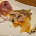 Osteria Lupo - ◇前菜盛り合わせ〇庄内豚のマリネ