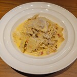 Osteria Lupo - ◇本日のパスタ 　〇筍と鶏のラグーソースのくクリーム仕立て