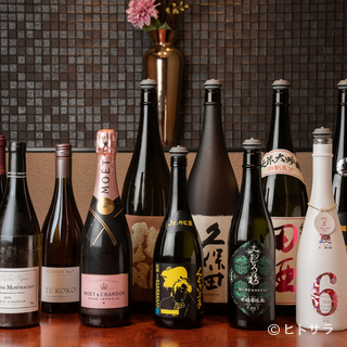 寿司もお酒も味わい尽くす、コース料理と見事なおもてなし