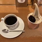 ミカド珈琲店 - ブレンドコーヒー+モカソフト(カップ)