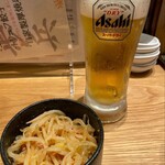 餃子歩兵 - スーパードライ(生ビール)550円