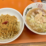 ラーメン二郎 - お茶漬け～麺(少なめ)
