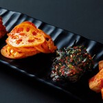 Four types of kimchi to choose from