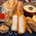 HANEYA - 春の魚介ミックスフライ定食（ライス大盛無料）　1450円