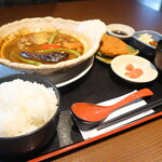 北の味紀行と地酒 北海道 - 日替わり定食（この日はスープカレーでした）