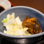 北の味紀行と地酒 北海道 - お漬物は2種類