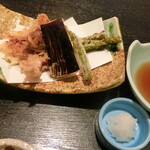 海風亭 - ホタルイカの天ぷら