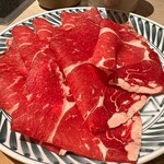 Shabu sen - 牛肩ロースの大盛り