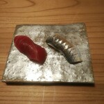 鮨かわなか - 赤身の漬け、コハダ