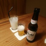 鮨かわなか - カルピス、ドライゼロ