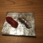 鮨かわなか - 赤身の漬け、コハダ