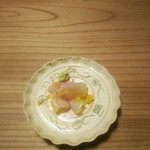 鮨かわなか - アコウのカラスミ和え