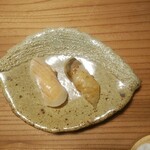 鮨かわなか - 貝柱、白海老のおぼろ昆布
