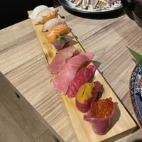 黄金出汁しゃぶと江戸前寿司 肉のあさつ 梅田お初天神店 - 