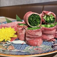 黄金出汁しゃぶと江戸前寿司 肉のあさつ 梅田お初天神店 - 