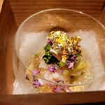 銀座 しのはら - 伊勢海老・帆立・花ワサビ