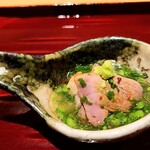 銀座 しのはら - 鴨の菜の花餡