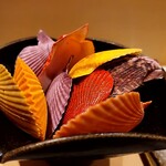 銀座 しのはら - 鮮やかな貝