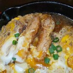 羅布乃瑠沙羅英慕 - カツ煮定食の硬いカツの肉(R5.4.19撮影)