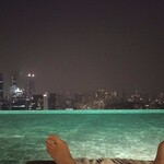 MARINA BAY SANDS - 夜明け前のインフィニティプール