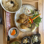 Shizenshoku Resutoran Kimitan Hausu - カキフライプレート、勿論牡蠣ではない、でも味は牡蠣に近い
