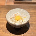 薪鳥新神戸 - 土鍋鶏そぼろご飯 卵