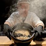 薪鳥新神戸 - 土鍋鶏そぼろご飯