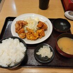 ゆめあん食堂 - 若鶏の唐揚げランチ(税込769円)