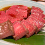 炭焼 金竜山 - シャトーブリアンセット（加熱後）