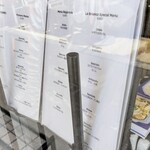 La Brianza - この日のメニュー。メニューは随時変わっていきます