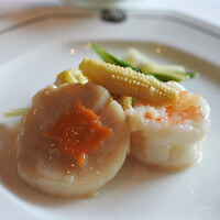 ヘイフンテラス - 海老とホタテの炒め物