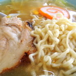 塩苅食堂 - 2013年7月26日(金)　塩ラーメン(650円)　スープ、自家製麺、具材