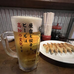 Sandaime Yasubee - 生ビール　530円(税抜)                                   瓶ビールアサヒ530円(税抜) 冷えてて美味。