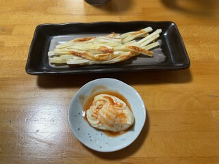 Yabusuna - チータラ焼き（タバスコマヨネーズ付き）