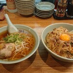 中国料理 西海 - どんぶりセット ラーメン・肉丼