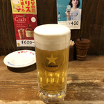 仙壱屋 - 生ビールはサッポロです。