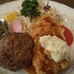 アラカルト - ハンバーグとミニチキン南蛮