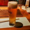 Yaegiku - 先ずは生ビールで、喉の洗浄です　(＝＾Ｏ＾＝)ｏ□ プハァ　うまい